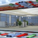 Schematische Darstellung des CEILTEC-Deckensystem